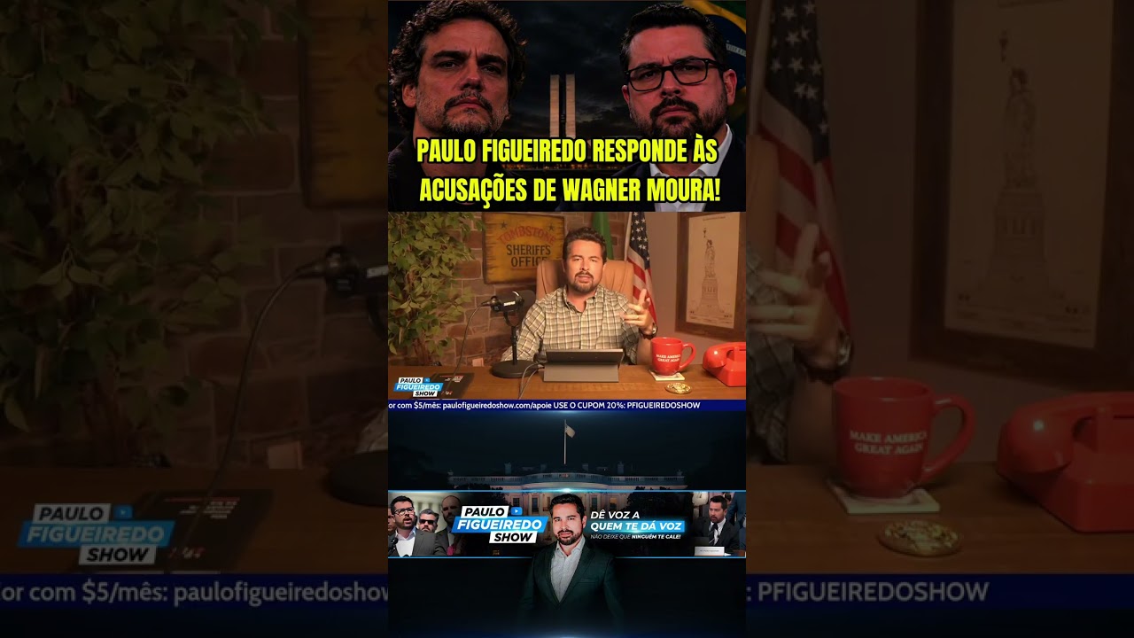 PAULO FIGUEIREDO RESPONDE ÀS ACUSAÇÕES DE WAGNER MOURA! PAULO FIGUEIREDO RESPONDE ÀS ACUSAÇÕES DE WAGNER MOURA!